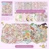 3D Scene Building Sticker Book PET Waterproof Portable Stickers for Travel DIY Scrapbook Phone Case Laptop Decor