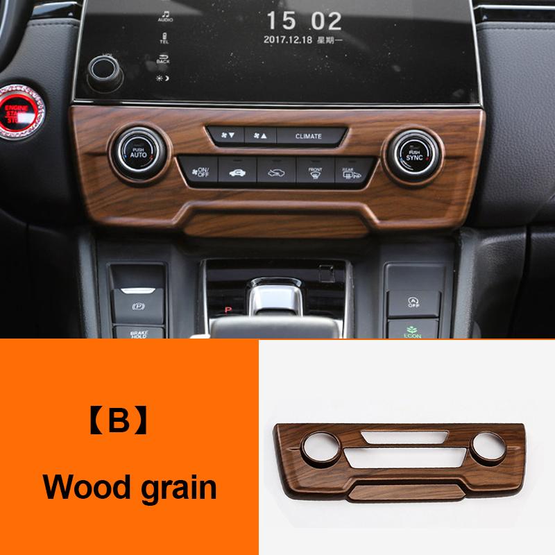 For Honda CRV CR-V 5th 2017 2018 2019 2020 2021 2022 ABS Car Air Conditioning Control Knob Panel Trim Cover Interior Accessories