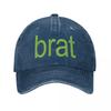 Brat Green Baseball Caps Fashion Distressed Denim Washed Charli XCX Album Sun Cap Style Outdoor Adjustable Caps Hat
