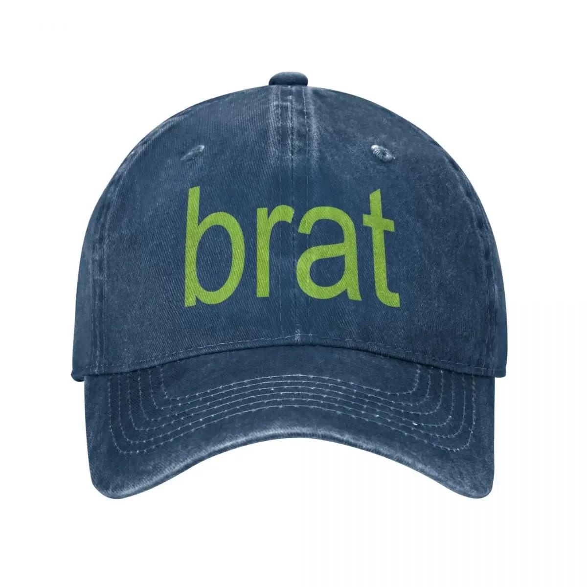 

Brat Green Baseball Caps Fashion Distressed Denim Washed Charli XCX Album Sun Cap Style Outdoor Adjustable Caps Hat 3XL