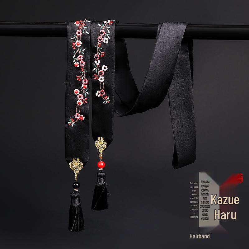 Elegant Ebony Flower Hairpin for Women – Ancient Style, High-End Feel, Simple Chinese Design, Perfect for Daily Use.