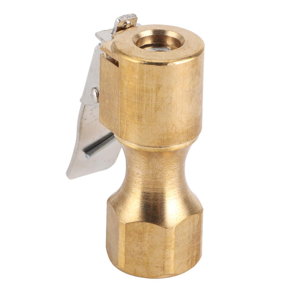 Tire Inflator Chuck Connector Fast ClipOn Air Pump Adapter for Car Motorcycle Inflation