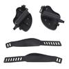 2PCS Exercise Bike Pedals with Straps PP PVC Stainless Steel Universal Adjustable Exercise Bike