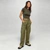Damen Utility Cargo-Hose mit Reißverschluss Mehrere Taschen Strapazierfähige Nähte Outdoor-Wander-Arbeitskleidung Hosen