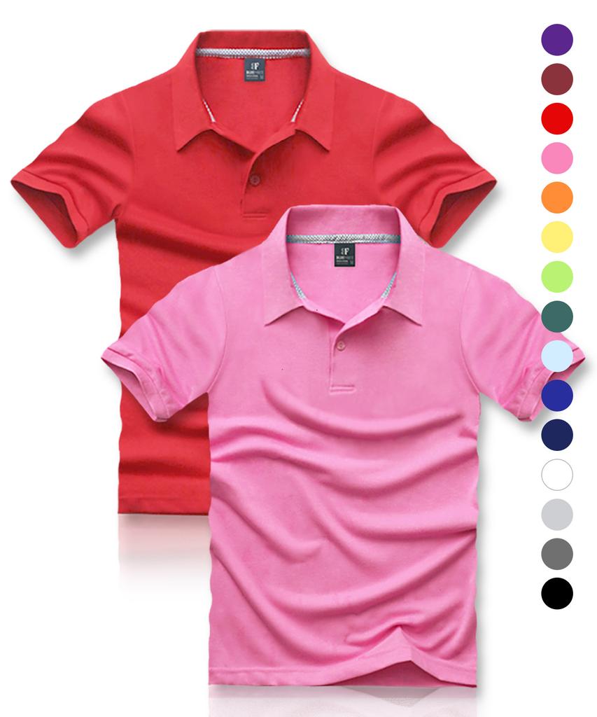 BLUEFORCE [2Pack] Bart Short Sleeve Polo Shirt (C Type)