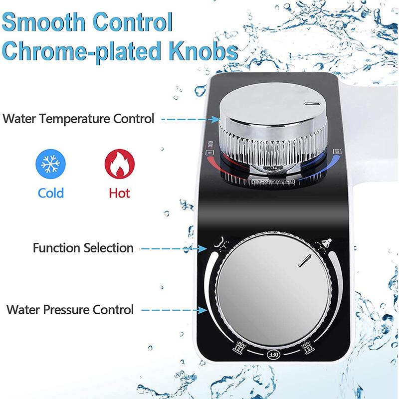 Bidet Toilet Seat Attachment Non-Electric Self-Cleaning Dual Nozzles Wash Hot Cold Mixer Water Lady Bathroom Accessories Sprayer Fuel Injectors 6