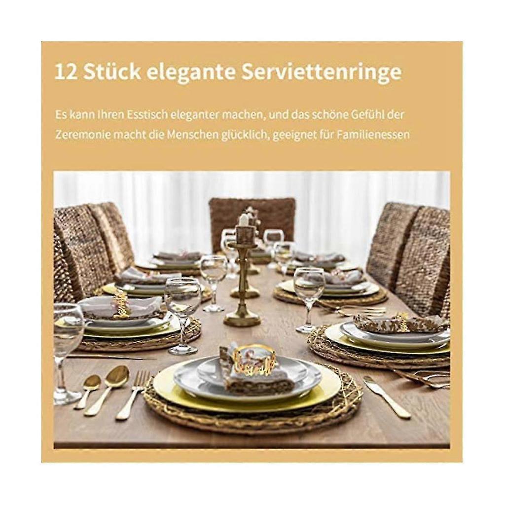 Serviettenringe, Ramadan Serviettenringe Metall Servietten Schnallen Goldene Tischdekoration Für Islamische Muslime