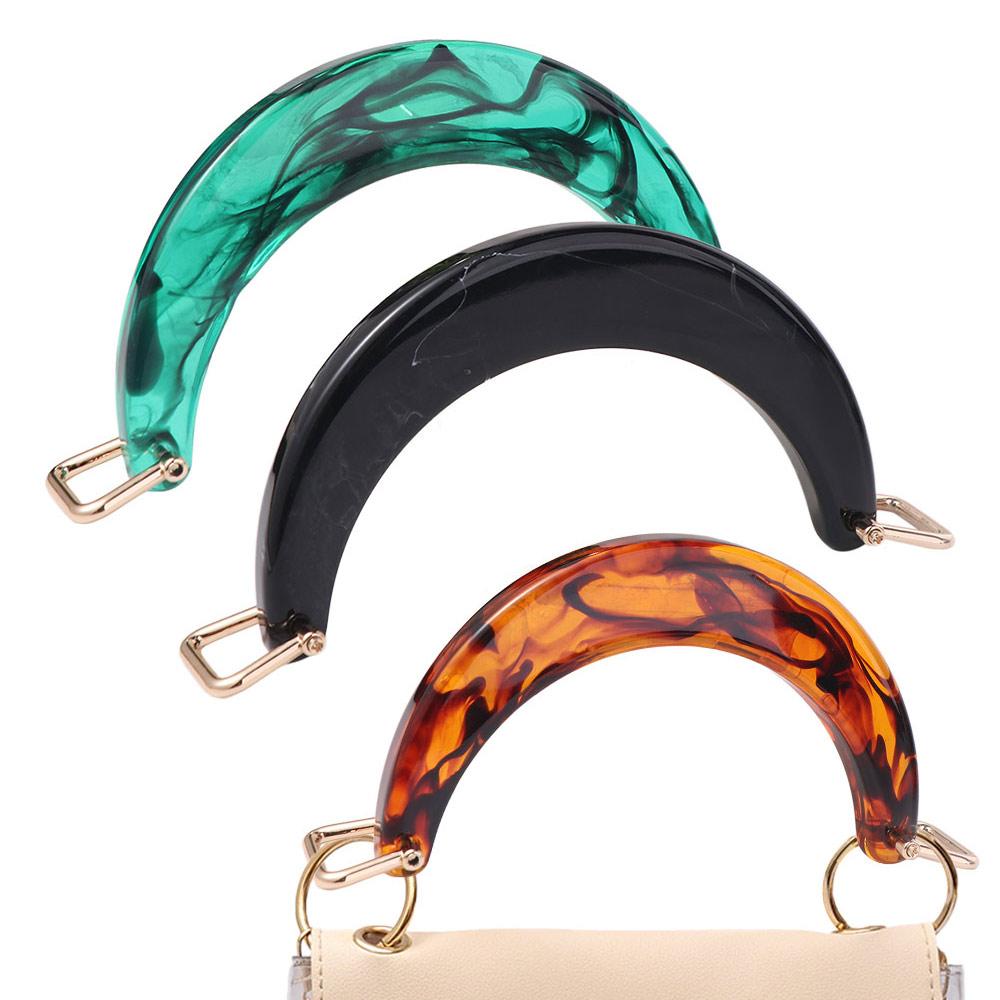 Resin Handbag Handles U-Shaped Tote Grip Punch-free Women's Bag Handle DIY Replacement