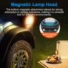 COB Magnetische Arbeitsleuchte, USB Wiederaufladbare LED Campinglampe 8 Farbmodi, 360 Grad Drehbar, Faltbar