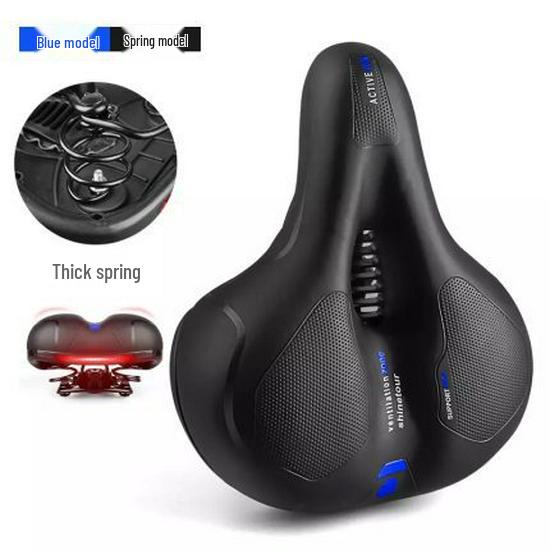 Universal Mountain Bike Seat - Comfortable, Thickened Silicone Cushion with Reflective Film