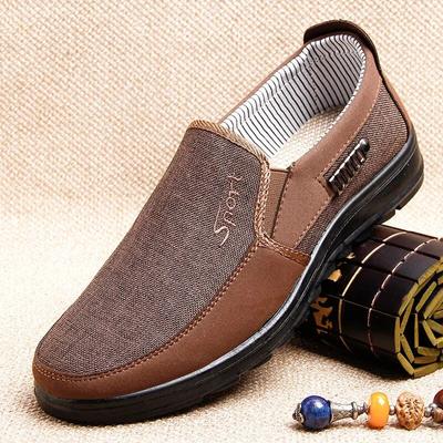 Kanvas ayakkabılar Erkekler Klasik Loafer'lar Erkekler rahat ayakkabılar Nefes Yürüyüş Düz erkek ayakkabısı Spor Ayakkabı Artı Boyutu