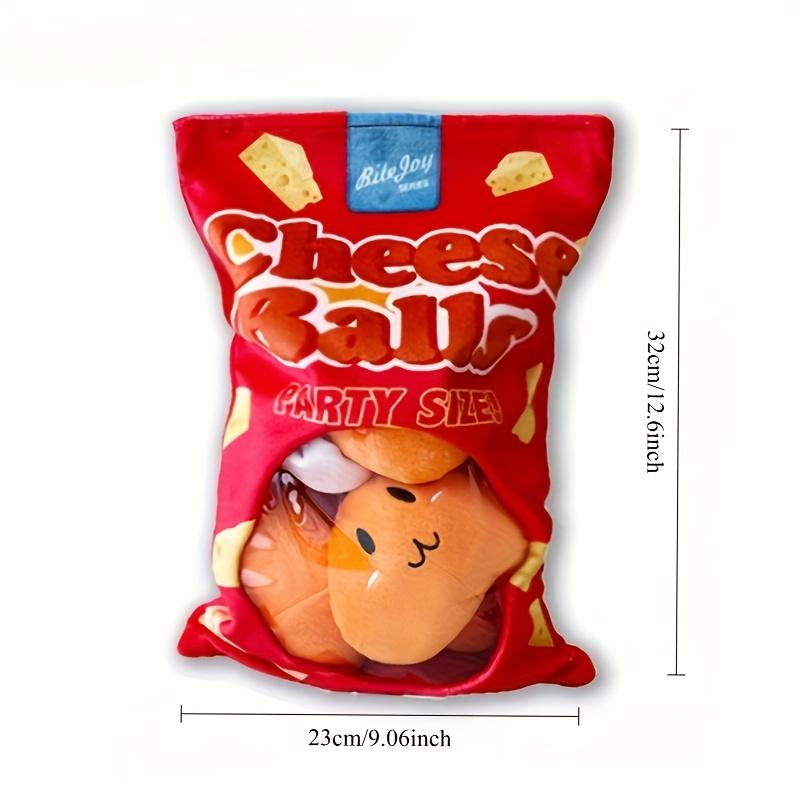 Funny Dog Toys Crisps Plush Filled Pets Squeaky Chew Toy Bite-resistant Sounding Paper Toys For Small Medium Pets Supplies