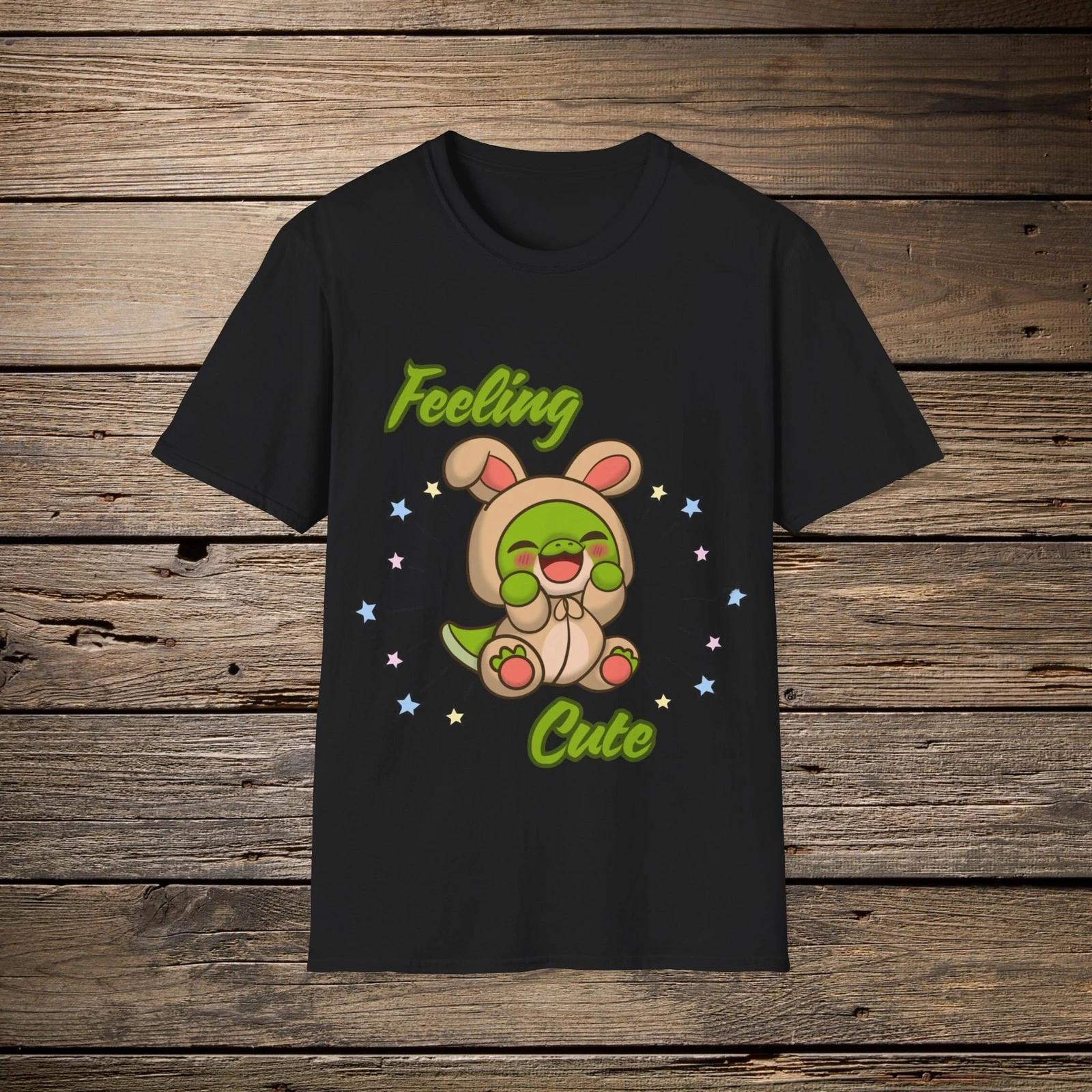 Feeling Cute Dinosaur Bunny Children s Children s T  Children s T-shirt | Cute Cartoon Animal Tee 130