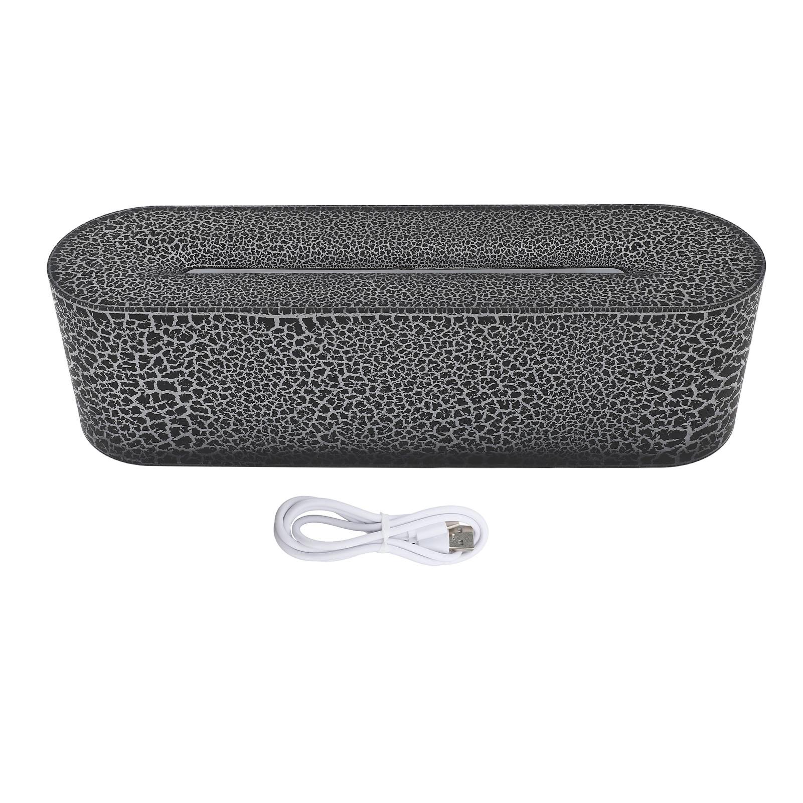 

Увлажнитель воздуха Flame Air Diffuser 150 мл, 7 цветов, бесшумный камин, диффузор ароматов с 3 лампами чёрный