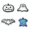 Fruit Wine Cup Tray Mold Halloween Pumpkin Bat Silicone Epoxy Resin Coaster Mold Used To Make Agate Pieces Coasters