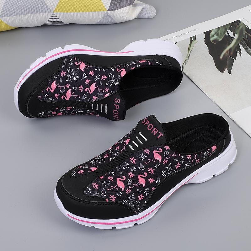 Atmungsaktive Leichte Damen Pantoletten Neue Lässige Halbschuhe Outdoor Ballerinas Zapatos De Mujer Übergröße Qualitätsschuhe für Frau Pantoletten