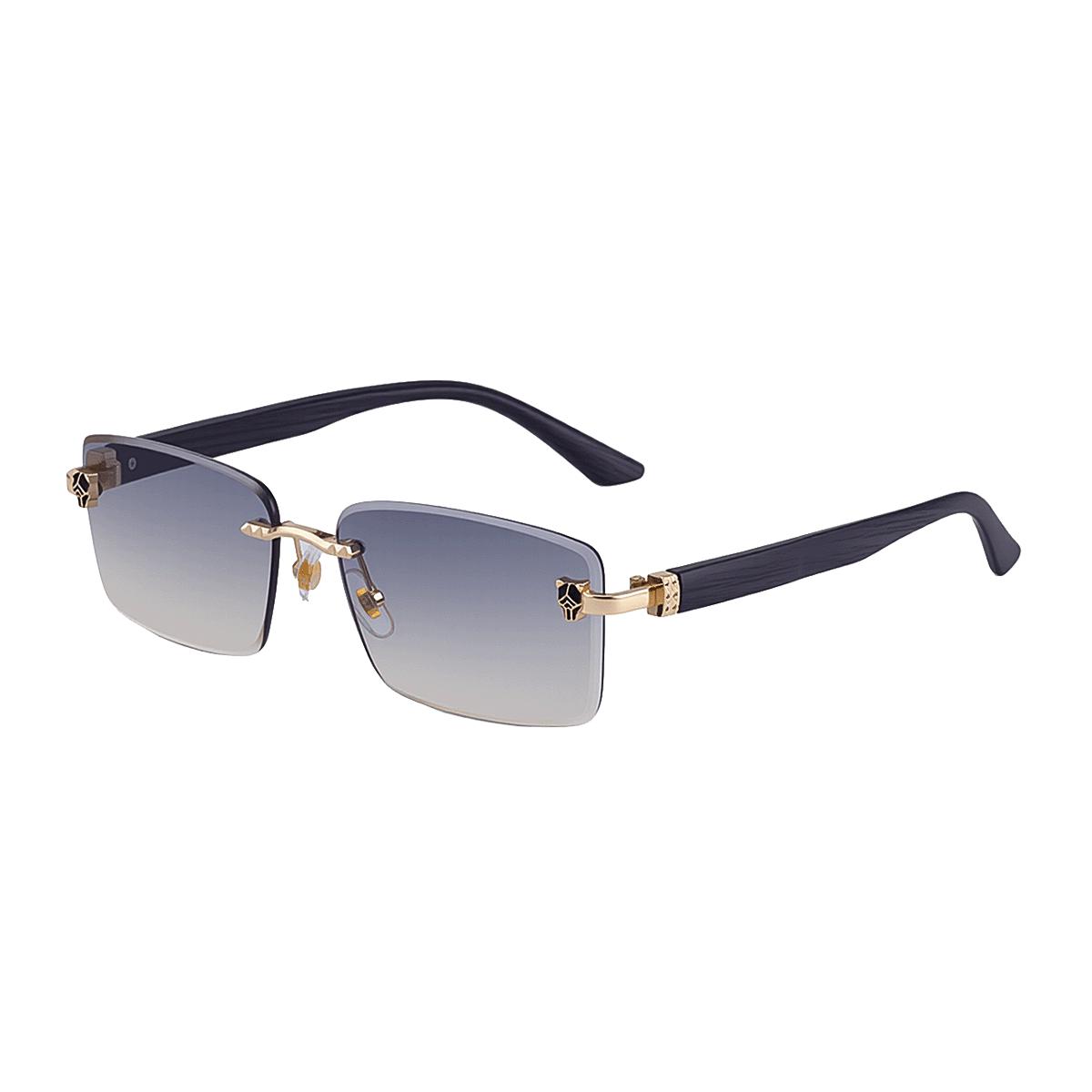 KAJILA 2026 European Rimless Photochromic Leopard Sunglasses for Men - Trendy Sun Protection