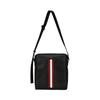 Mythos Logo Print Adjustable Shoulder Strap Leather Crossbody Bag Men Bags Black 6308451