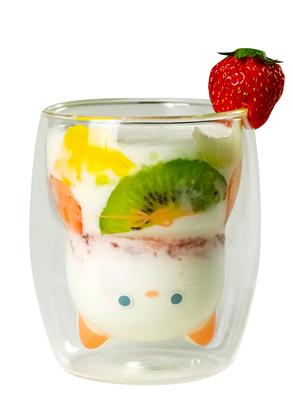 CB JAPAN Heat-Resistant Glass [White] 270ml, Condensation-Resistant, Double-Walled Construction, Microwave-Safe, Dishwasher-Safe, UCA