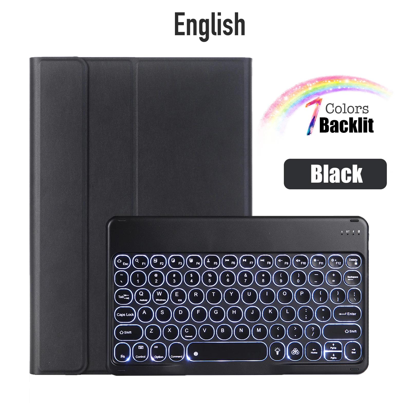 

Для Huawei MatePad 11 2021 чехол с беспроводной Bluetooth-клавиатурой с подсветкой для Honor 6 Enjoy Tablet 2 C3 T10 S 10,1 кожаный чехол Matepad 11 2021