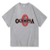 Olympia 2024 Oversized Cotton T-Shirt Casual Basic Crew Neck Shirt High Quality Classic Top Novelty Summer Clothes