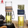 Fuguang Portable Double-Wall Glass Tea Infuser Bottle