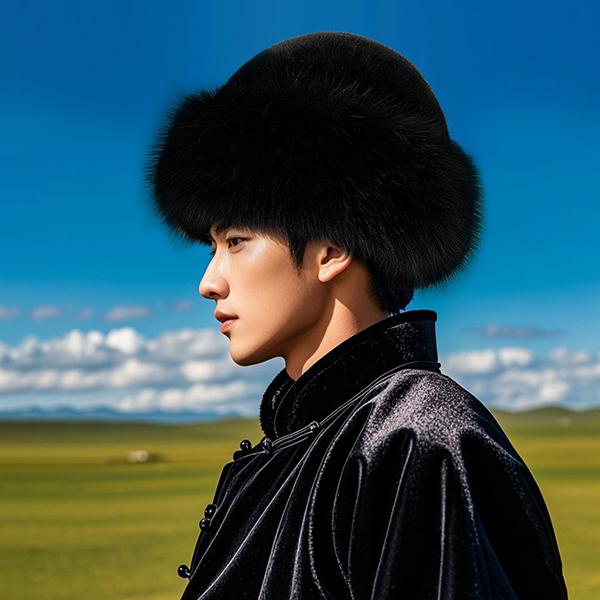 WTEMPO Men's Autumn Winter Outdoor Plush Faux Fur Ear Protection Hats Couple Windproof Cold-proof Warm Hats Cycling Skiing Hats