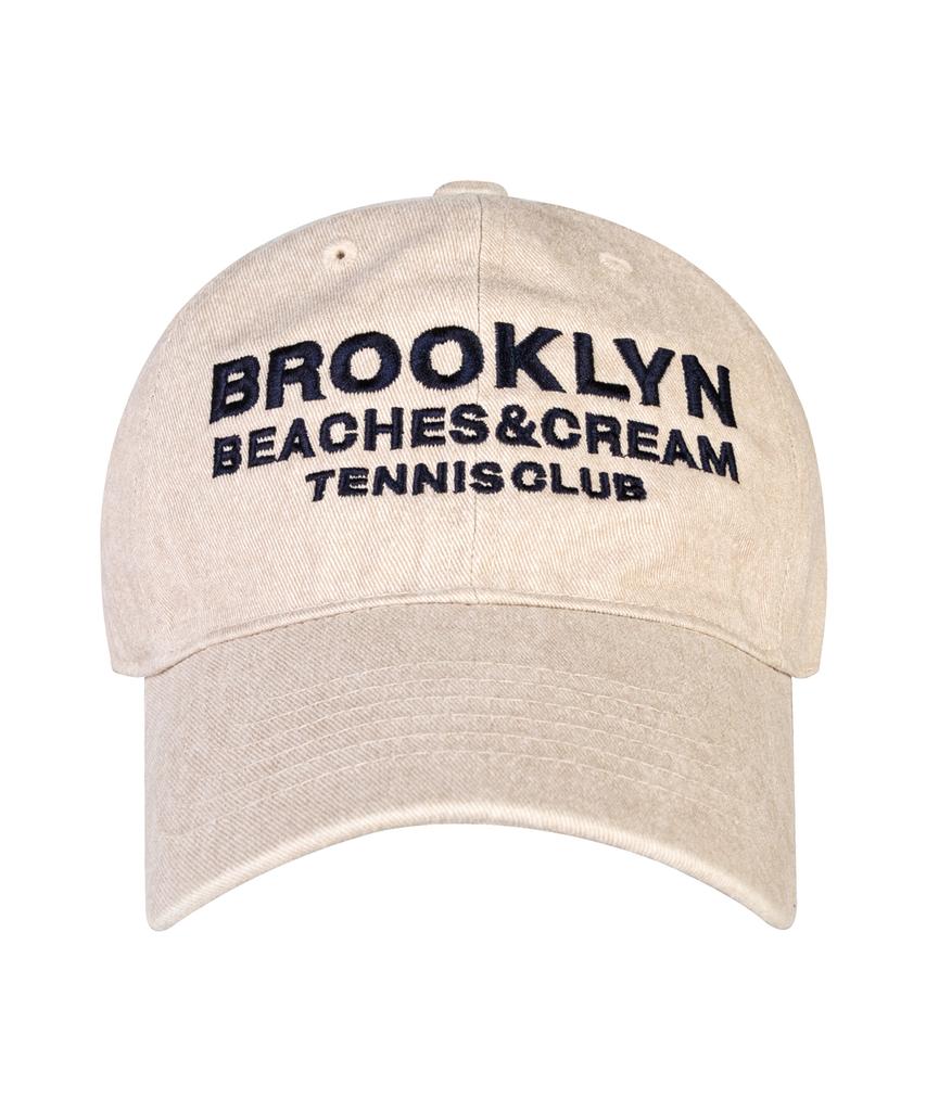 Bichiseuaenkeulim Brooklyn Tennis Club Pigment Ball Cap-Beige