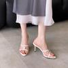 2026 Summer New Women's Sandals Outdoor Casual Sexy Women's High-heeled Slippers Fashion Party Dress Shoe Size Plus