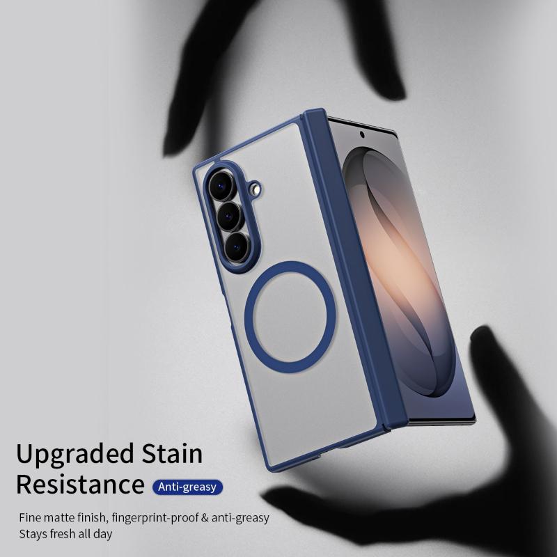 Hinge Protection for Magsafe Magnetic Matte Case for Samsung Galaxy Z Fold 8 Ultra 7 6 5 4 Cover with Screen Protector Hardshell