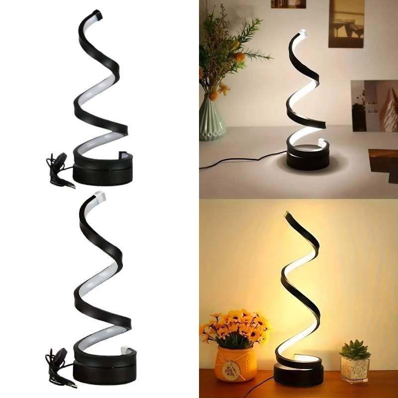 Lamp Spiral Desk Adjustable Led Lights Decoration Metal Reading Tools Light