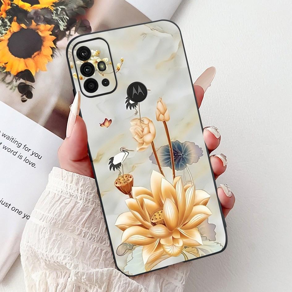 Case For Motorola Moto G30 G20 G10 Phone Cover New Fashion Flower Soft Silicone Matte Bumper on Moto G20 XT2128-1 G 10 G 30 Capa