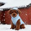 Warm Dog Down Jacket Thickened Comfortable Winter Cotton Coat with Ear Hole Cold Protection Windproof Dog Jacket Daily Use