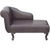 Chaiselongue In Brown Synthetic Leather