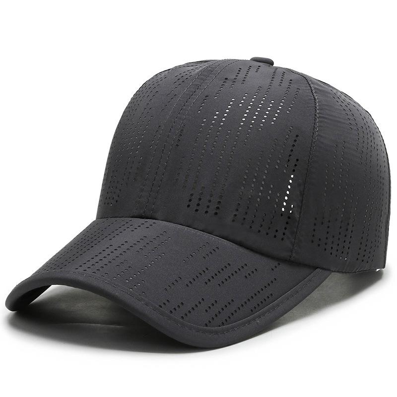 Summer Laser Punching Sun Hat Quick Drying Hat Men and Women Travel Breathable Sun Hat Outdoor Sports Baseball Hat