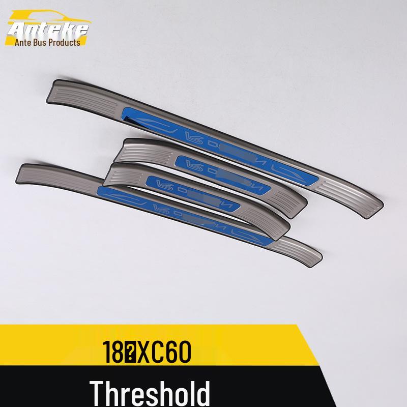 Fits 18 XC60 Models: Sill Trim Bright Strip, Bumper Trunk Welcome Pedal, Anti-Scratch Trim