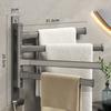 Rotary Towel Rack Perforated Toilet Rack Towel Bar Bathroom Artifact Towel Rack
