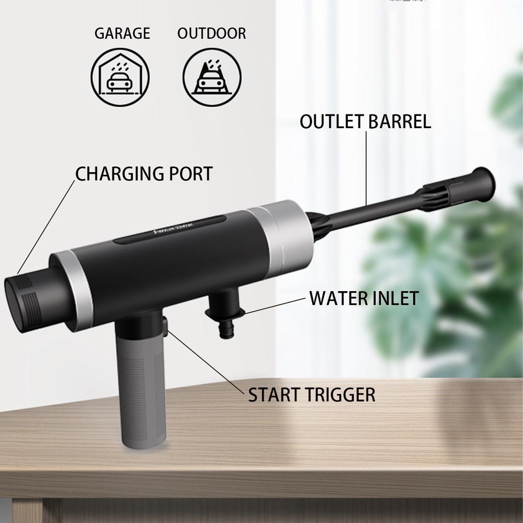 12.6V 10000mah Cordless Car Wash Guns 600W Washer Spray Nozzle High Pressure Cleaner For Auto Home Garden Cleaning Electric Car Washing