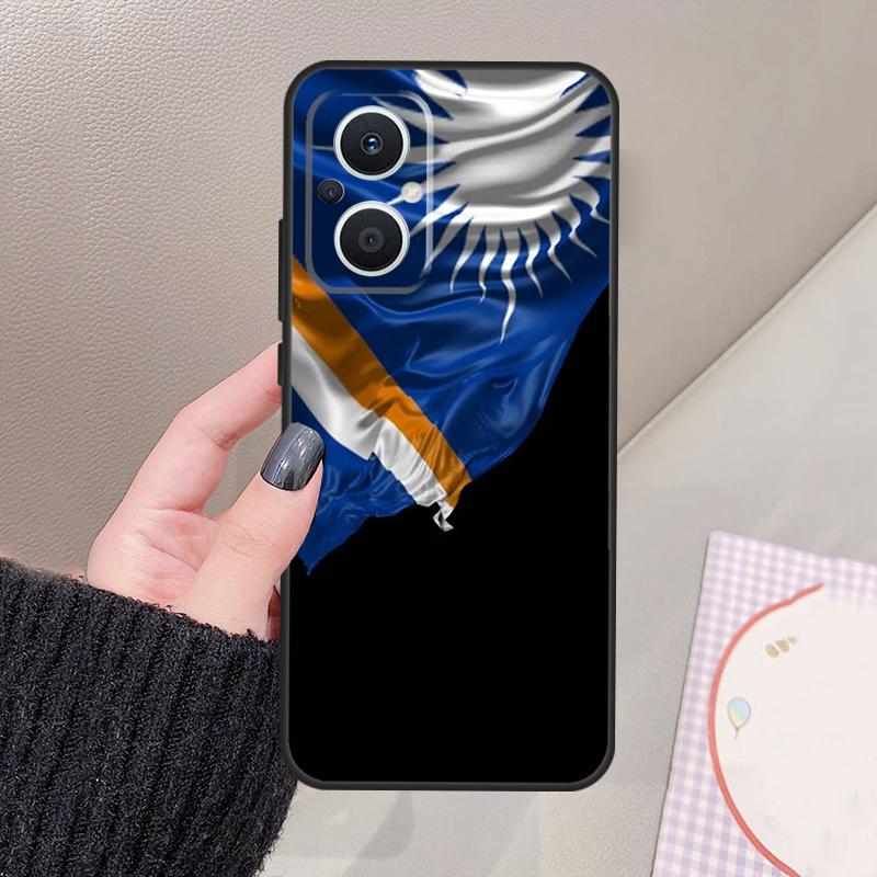 

Marshall Islands Flag Funda For OPPO Reno 10 11 12 13 14 Pro 8 7 Lite 11F 12F 13F 14F OPPO Find X8 X5 X6 X9 Pro Case OPPO Reno14