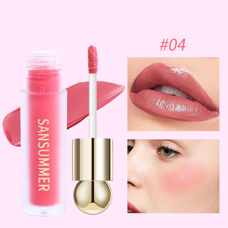 

SANSUMMER Увлажняющие жидкие румяна двойного назначения для губ и щек