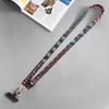 Retro Totem Pattern Crossbody Cell Phone Lanyard Adjustable Hanging Neck Mobile Phone Strap Pendant With Universal Card Gasket