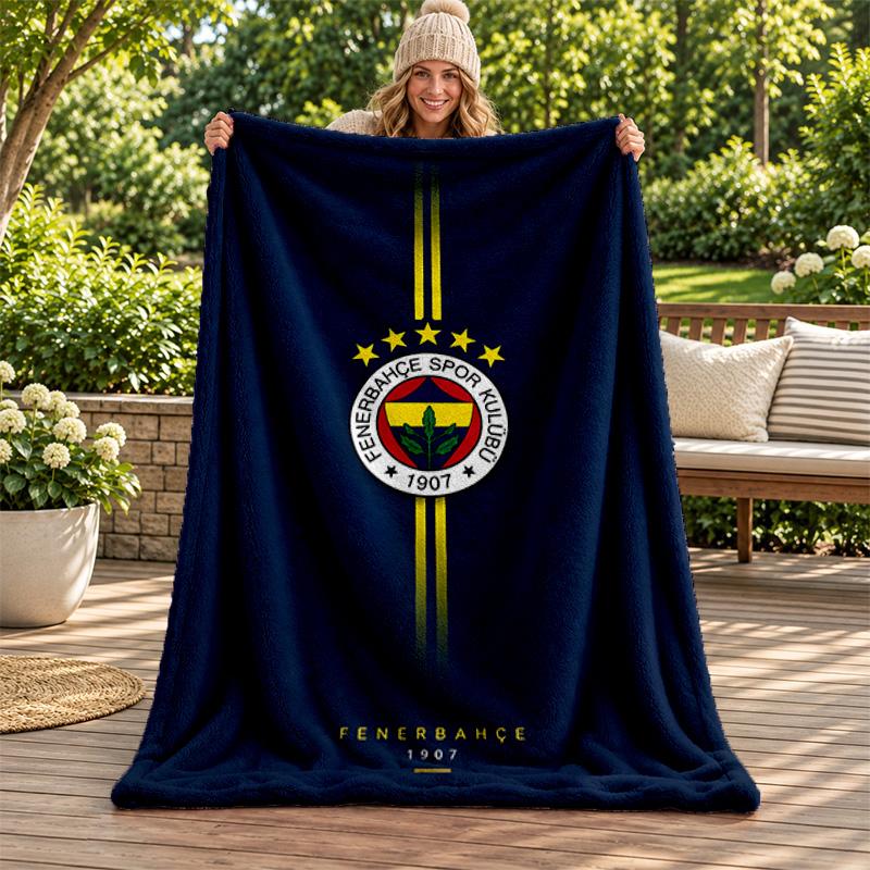 Coperta Fenerbahce Coperta di Flanella Morbida Accogliente Peluche Coperta da Divano Letto Leggera Decorazione per la Casa Regali per Natale varie festività