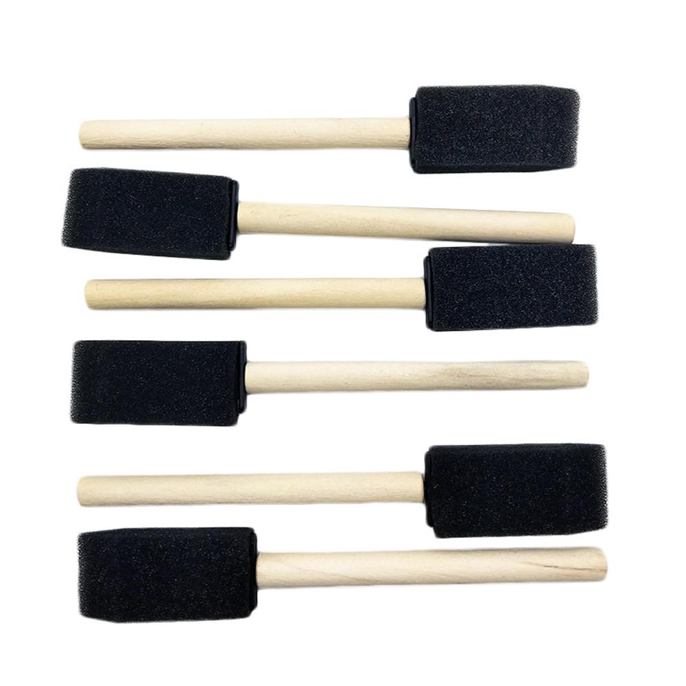 Car Air Conditioning Air Outlet Keyboard Dust Removal Wooden Handle Sponge Brush Graffiti Sponge Shovel