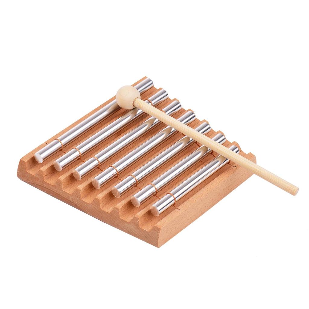 Classroom Chime Meditation Chimes Hand Bells Wooden Percussion Chime Instruments Meditation Gifts for Kids, Adult