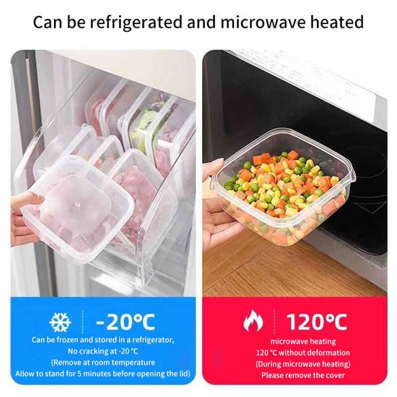 Boîte de conservation en plastique scellée Boîte de rangement pour réfrigérateur Boîte de rangement spéciale pour aliments réfrigérés et scellés pour fours à micro-ondes