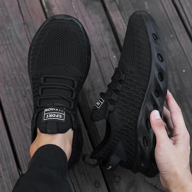 New Fashion Men'S Running Shoes Summer Breathable Outdoor Non-Slip Sneakers Shock - Absorbing Sole Trendy Color Shoes For Men