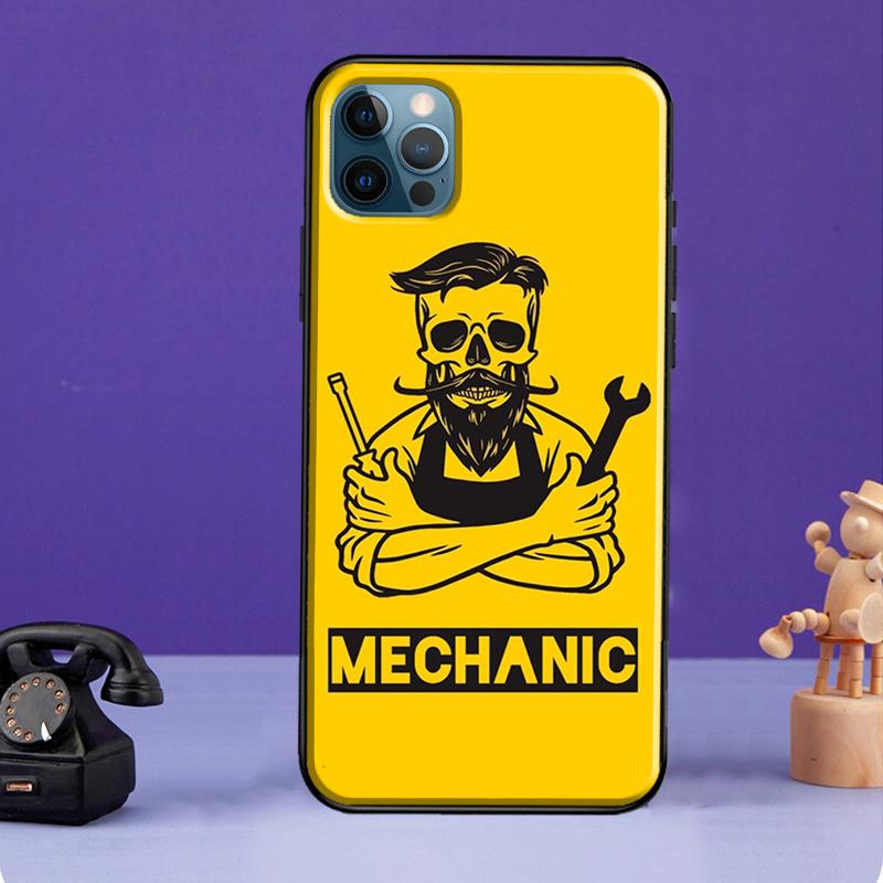 Automobile Spare Parts Car Engine Case For iPhone 13 11 14 Pro Max 12 mini Full Cover For iPhone XR XS Max X 7 8 Plus SE 2020