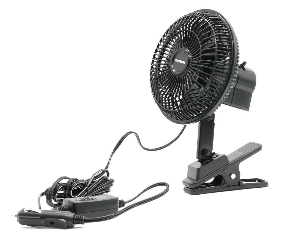 Emerson Car Showa Retro Adjustable Fan Speed with Variable Speed Swivel Circulates Air Inside the Car for Improved Heating and Cooling Fan,