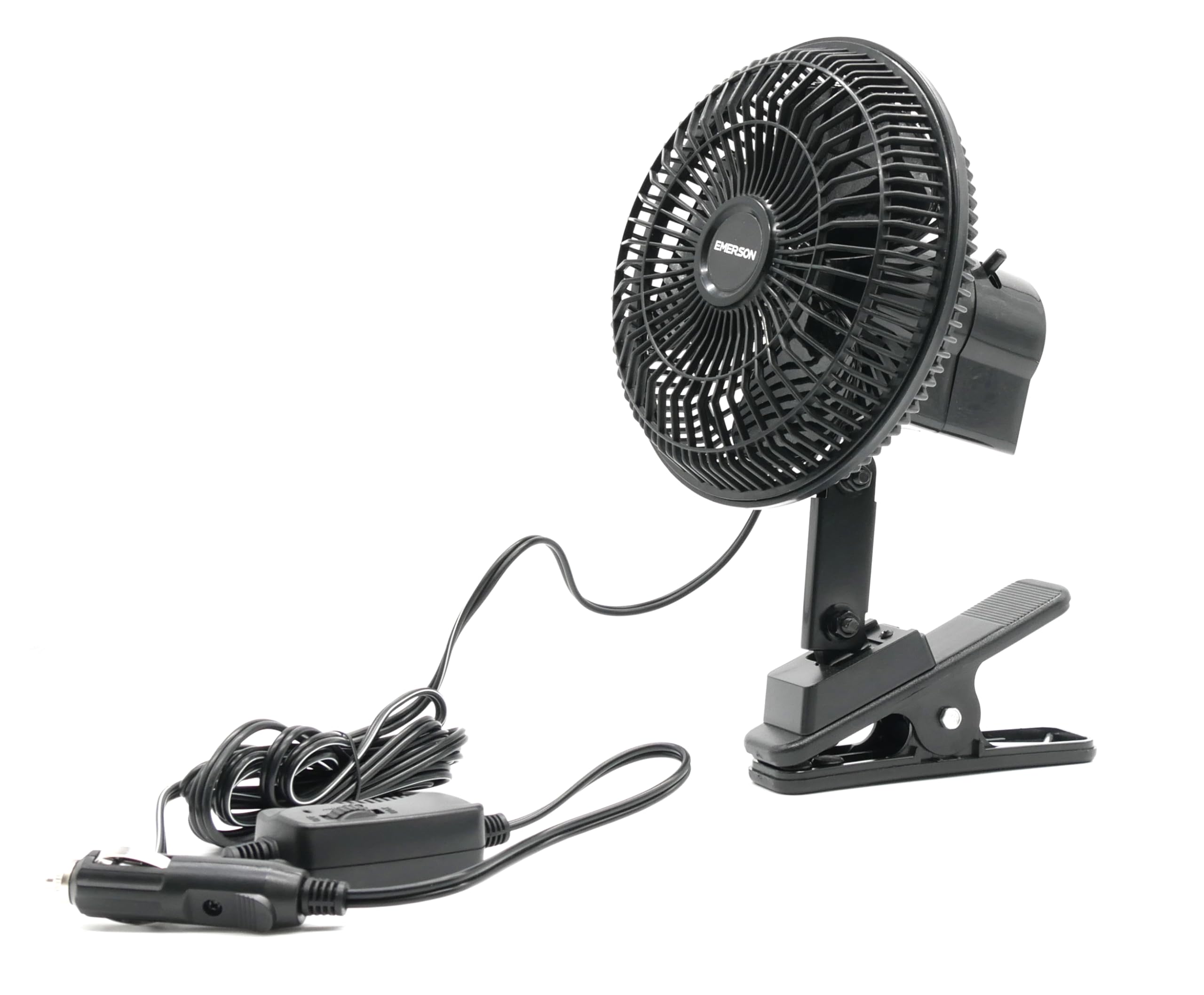 

Emerson Car Showa Retro Adjustable Fan Speed with Variable Speed Swivel Circulates Air Inside the Car for Improved Heating and Cooling Fan, чёрный