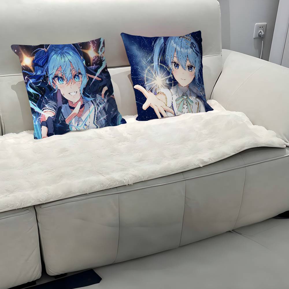 H-Hoshimachi S-Suise Pillowcase Toon Gift Cushion Cover Bedroom Home Sofa Chair Seat Decor Pillow Case